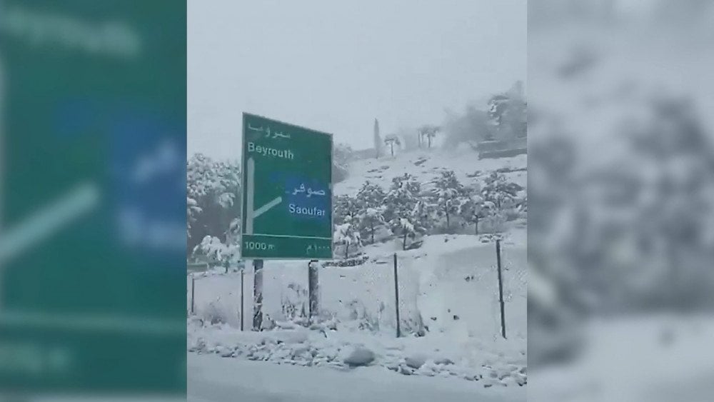 Neige au Liban, tempête de neige au Liban, chutes de neige au Liban.