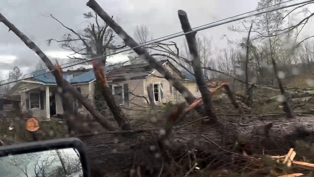 Storm in the USA, strong wind in the USA, storm in Tennessee USA