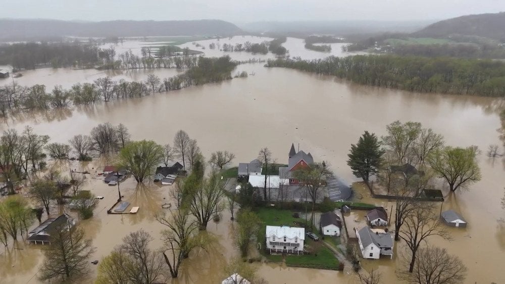 Flood in the USA, flood in Kentucky, heavy rains in the USA
