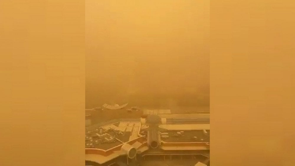 Sandstorm in China, strong storm in China