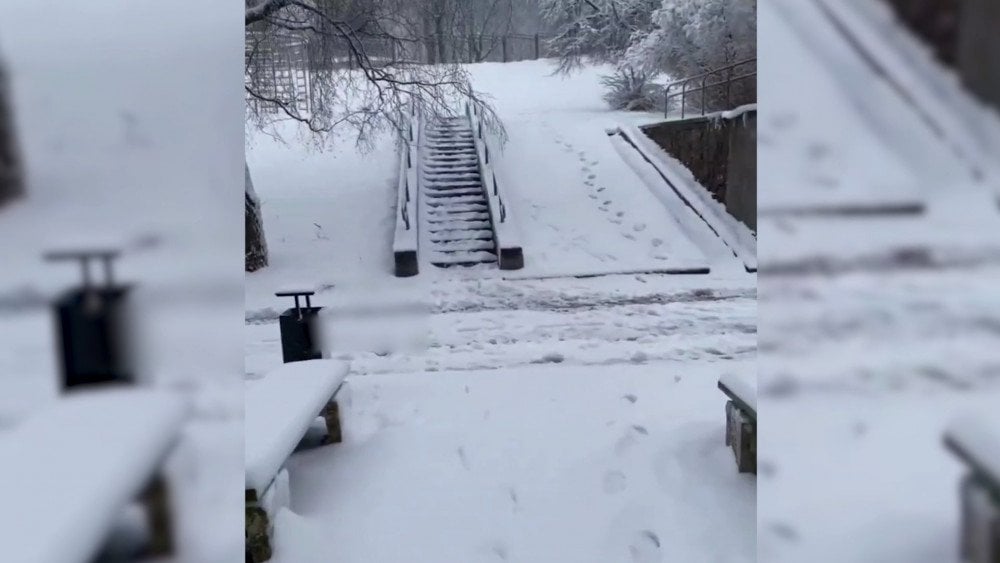 Snowfall in Russia, snow in Stavropol Krai, sudden cold snap in Russia