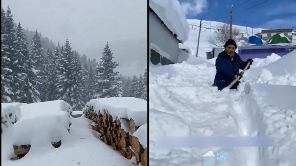 Snowfall in Turkey, snow in Turkey, snowstorm in Turkey