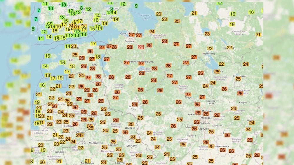Аномальное тепло в России, жара в России, рекордное тепло в России