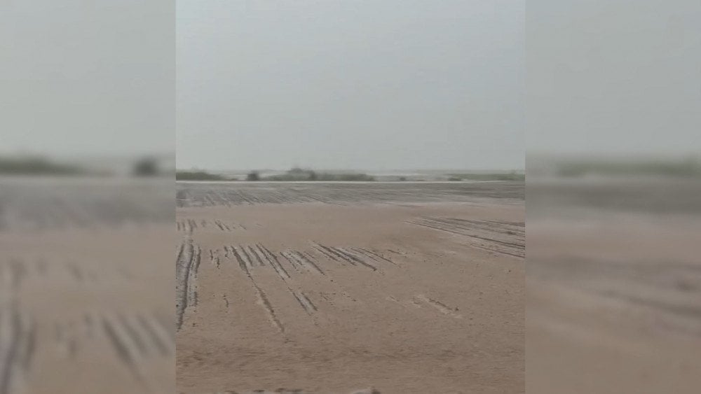 Storm in Romania, fields flooded by the disaster in Romania