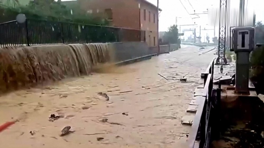 Flooding in Italy, Cyclone Ines in Sicily, flooding in Sicily