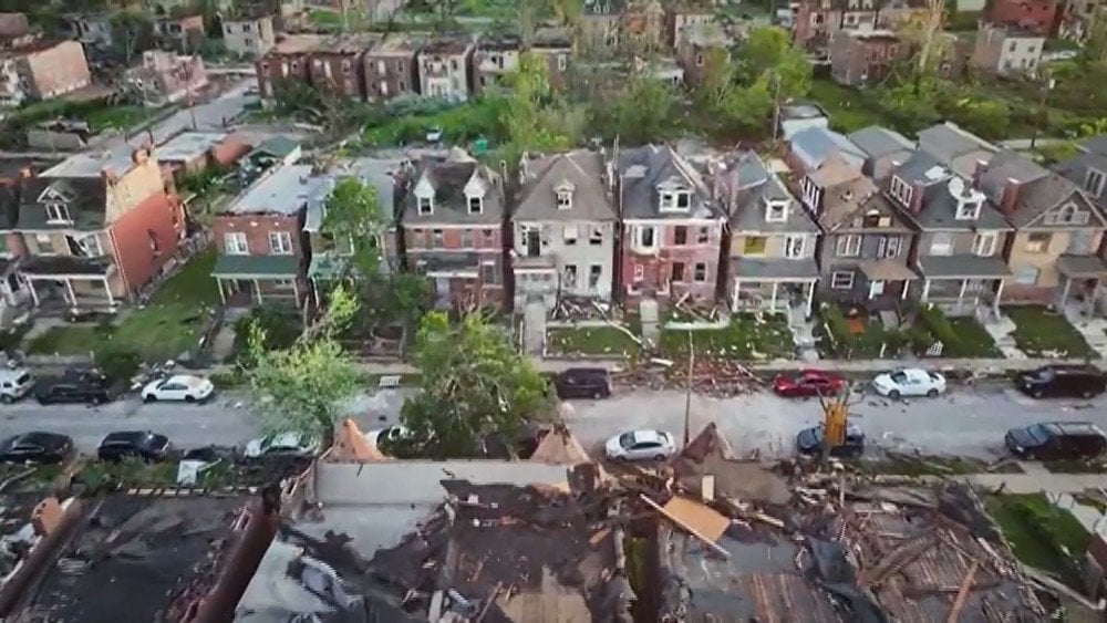 Tornado in the USA, tornado destruction in the USA