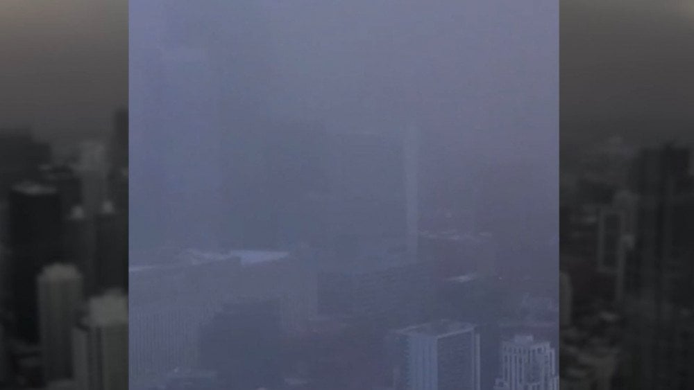 Dust storm in the USA, dust storm in Chicago