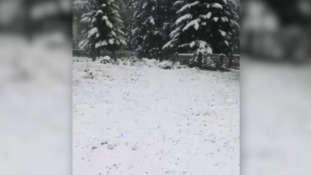 Snow in May in Russia, snow after heat in Russia