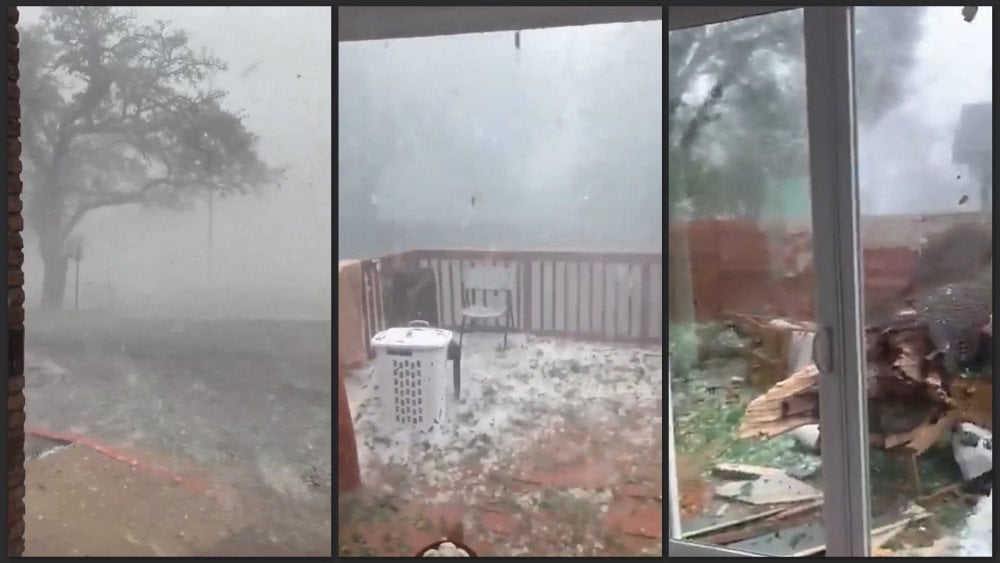 Storm in the USA, storm in Texas, aftermath of the storm in the USA