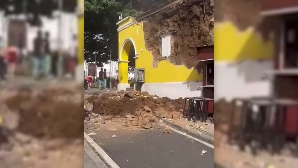Earthquake in Guatemala, destruction after earthquake in Guatemala