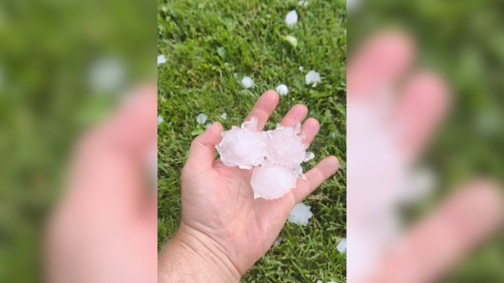 Hail in Russia, hail in Moscow Region