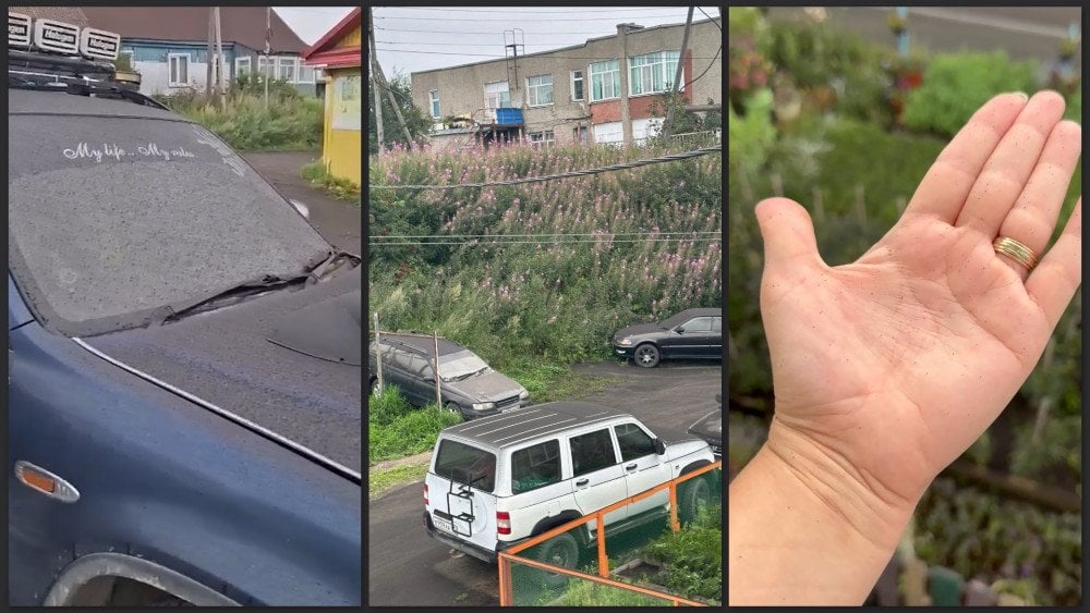 Erupce sopky Ključevskaja, erupce sopky na Kamčatce, Ključevskaja vyvrhla popel