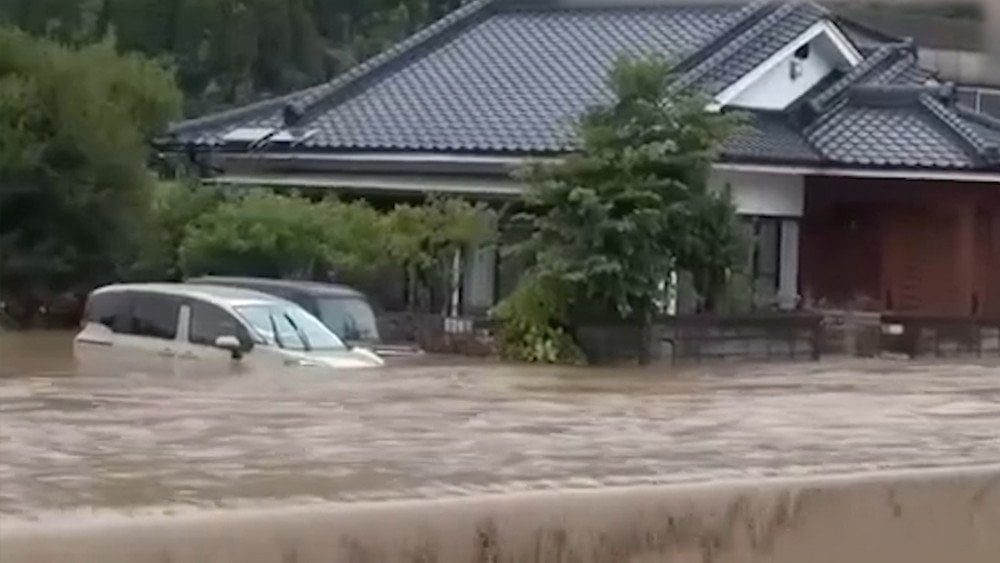 Záplavy v Japonsku, rekordní srážky v Japonsku