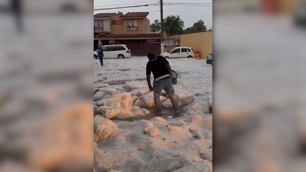 Silné krupobití v Mexiku, krupobití v Mexiku
