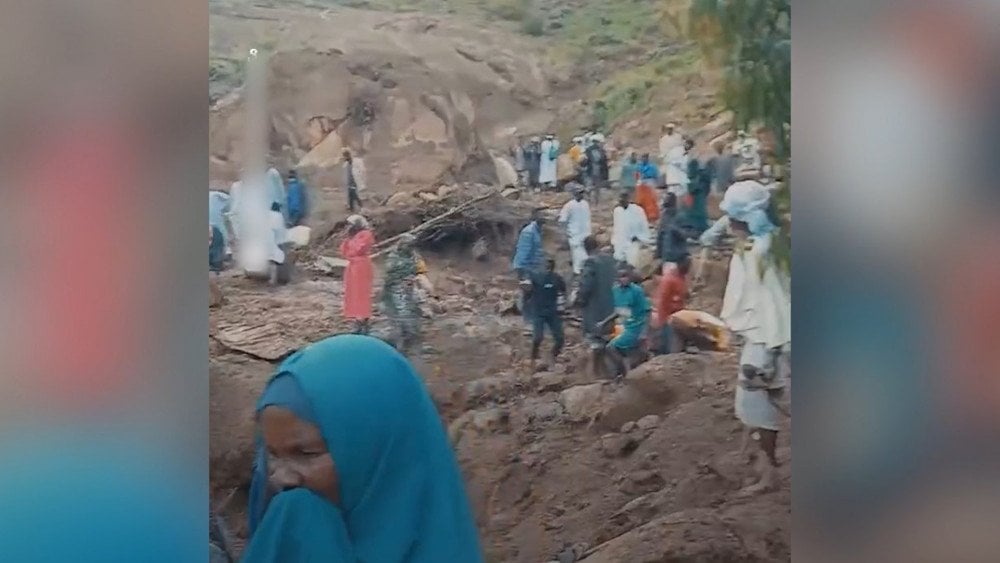 Landslide in Sudan, landslide buried a village in Sudan