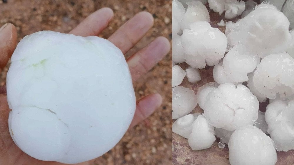 Grad u Alžiru, oluja u Alžiru, grad je razbio prozore i oštetio krovove u Alžiru
