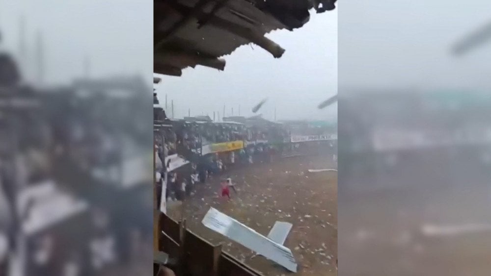 Tornado u Kolumbiji, tornado razrušio arenu za koridu, anomalije u Kolumbiji