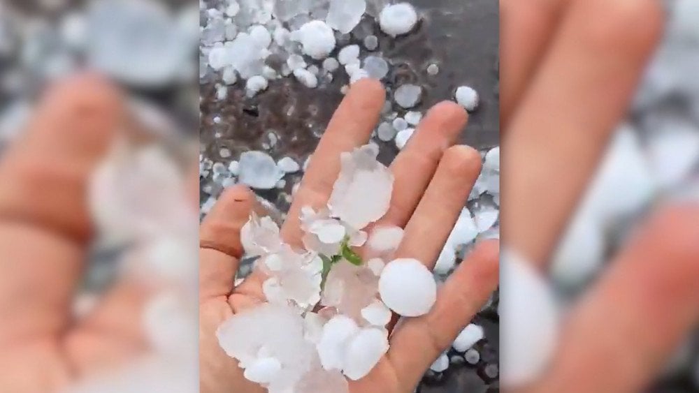 Hail in Paraguay, hailstorm in Paraguay