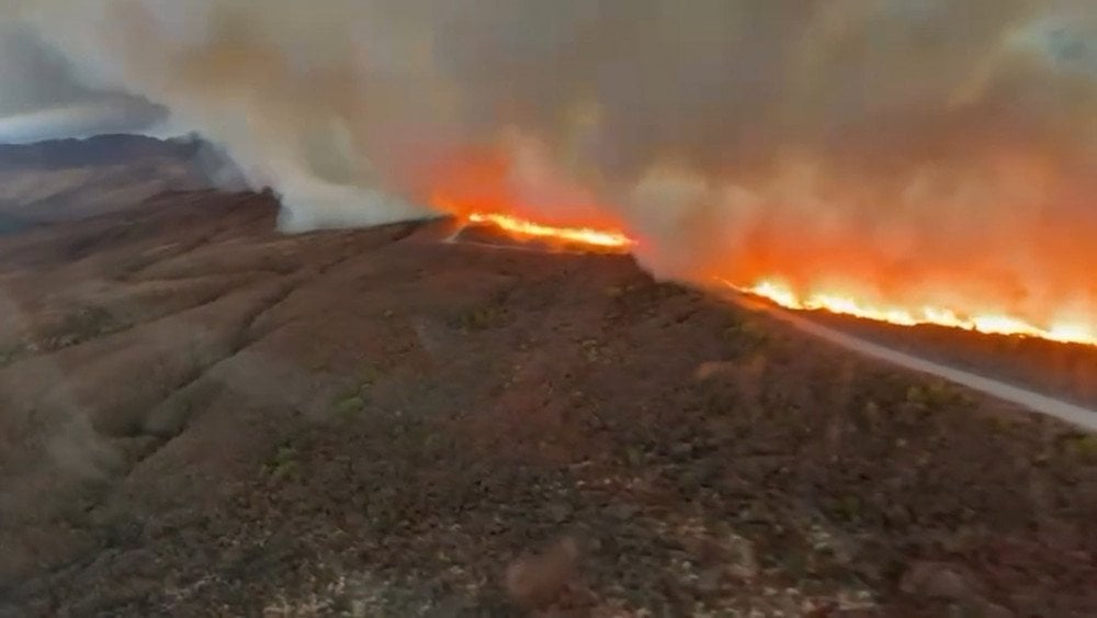 Wildfire in New Zealand, fire in Tongariro Park, natural disaster in New Zealand