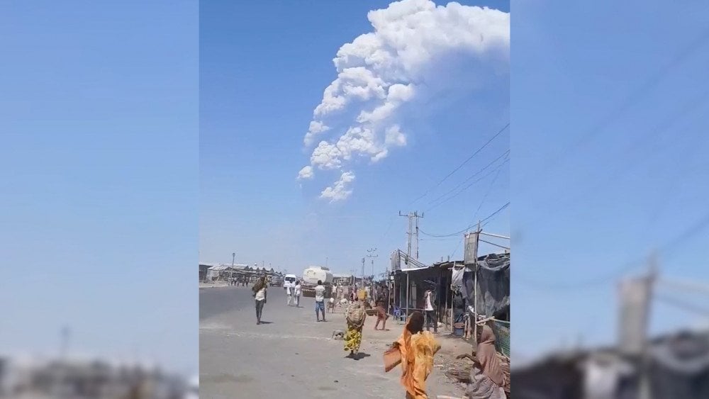 Извержение вулкана в Эфиопии, вулканическая активность, вулкан Хайли Губби