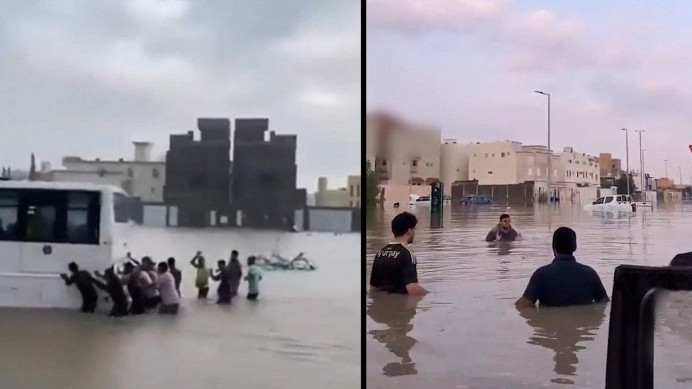 Anomalūs lietūs Saudo Arabijoje, potvyniai Saudo Arabijoje, rekordiniai lietūs Mekoje