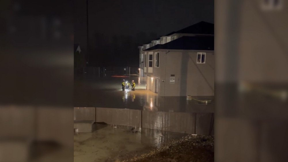 Flooding in USA, record rainfall in the United States, torrential rain in USA, flood in Washington State