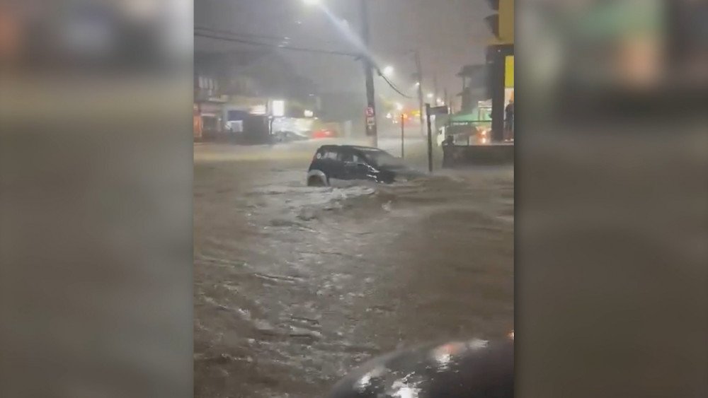Extratropical cyclone in Brazil, heavy rain in Brazil, flood in Brazil