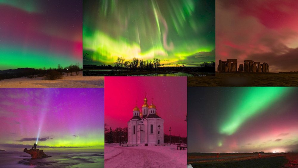 Solar flare, geomagnetic storm, aurora