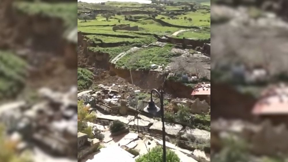 Landslide in Niscemi, landslide in Sicily, large-scale landslide in Italy