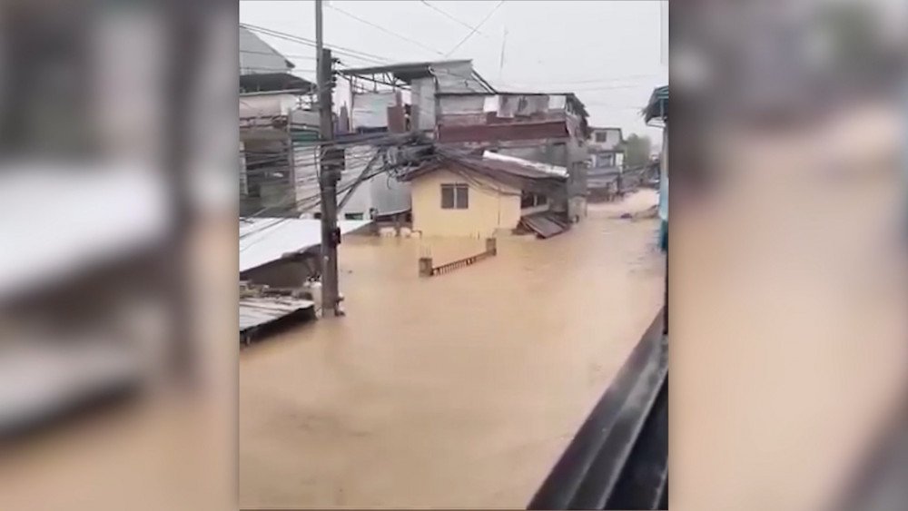 Flood in the Philippines, tropical storm in the Philippines