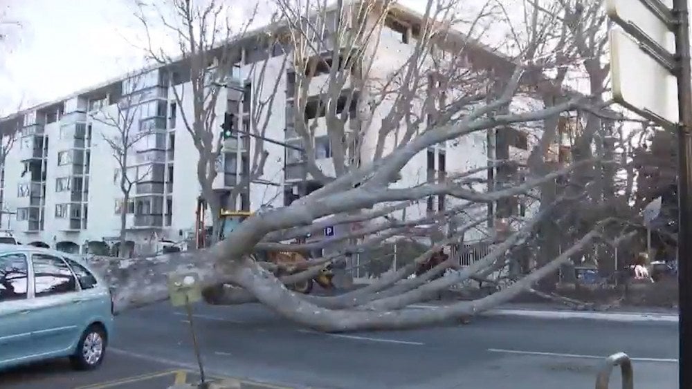 Storm in France, strong wind in France