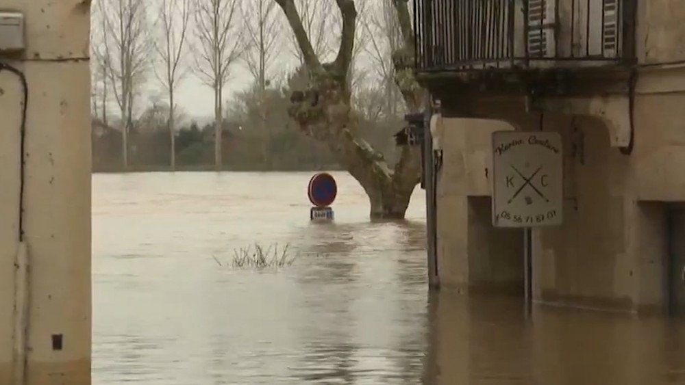Flood in France, heavy rain in France