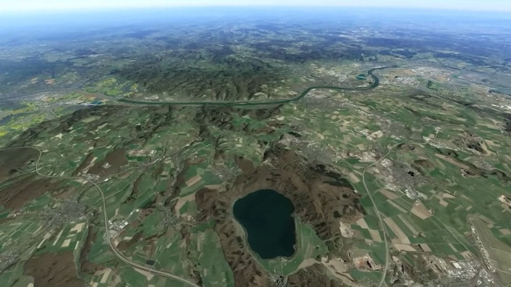 Volcano in Germany, activation of a volcano in Germany, dangerous volcano in Europe, Laacher See volcano