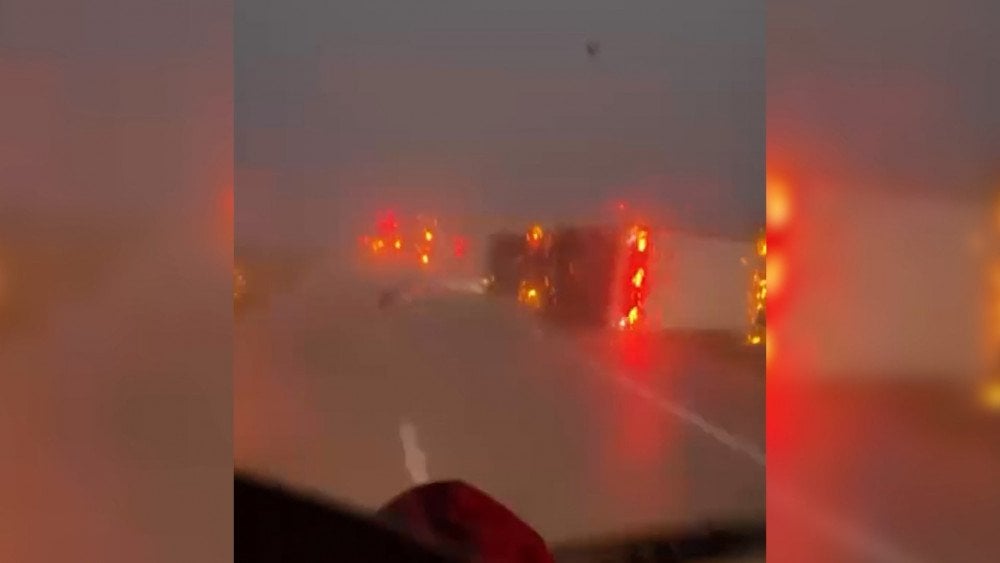 Шторм в Аргентине, сильный ветер и град в Аргентине