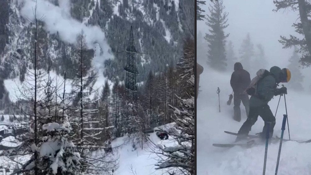 Сход лавины в Тироле, сход лавины в Австрии