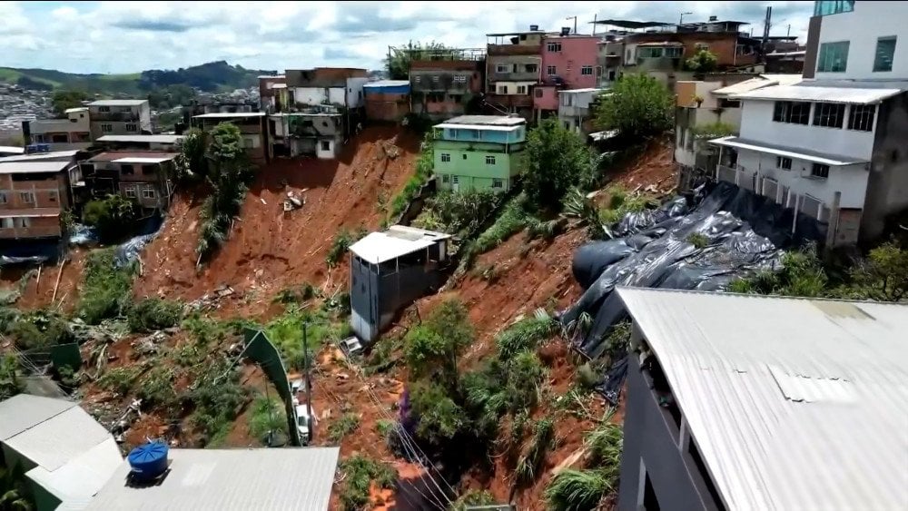 Оползни в Бразилии, последствия наводнений в Бразилии