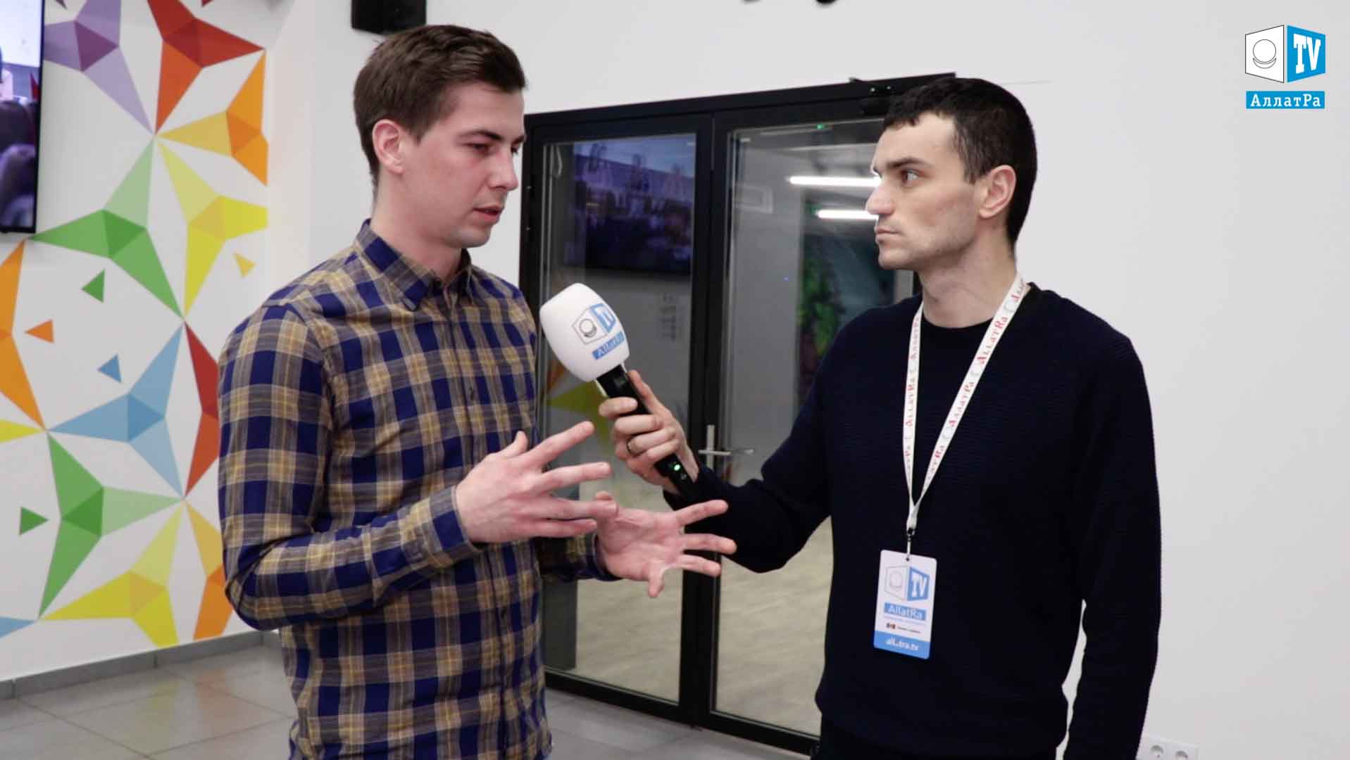 Interview für ALLATRA TV am Chisinau Demo Day