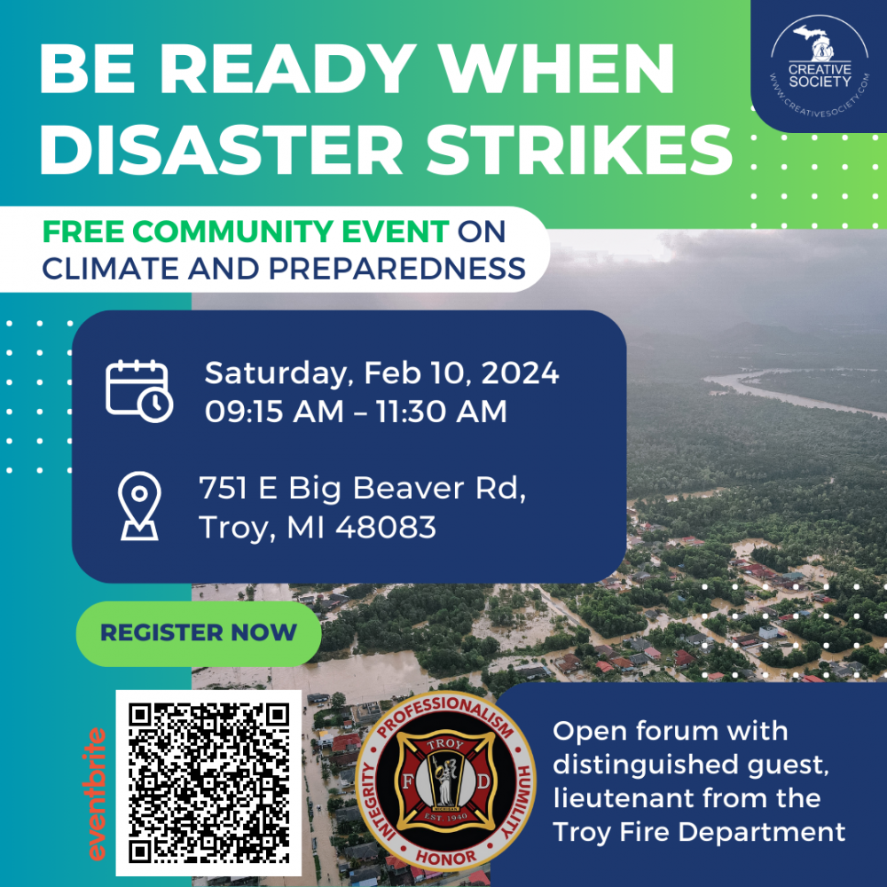 Free community event on climate and preparedness in Troy, MI